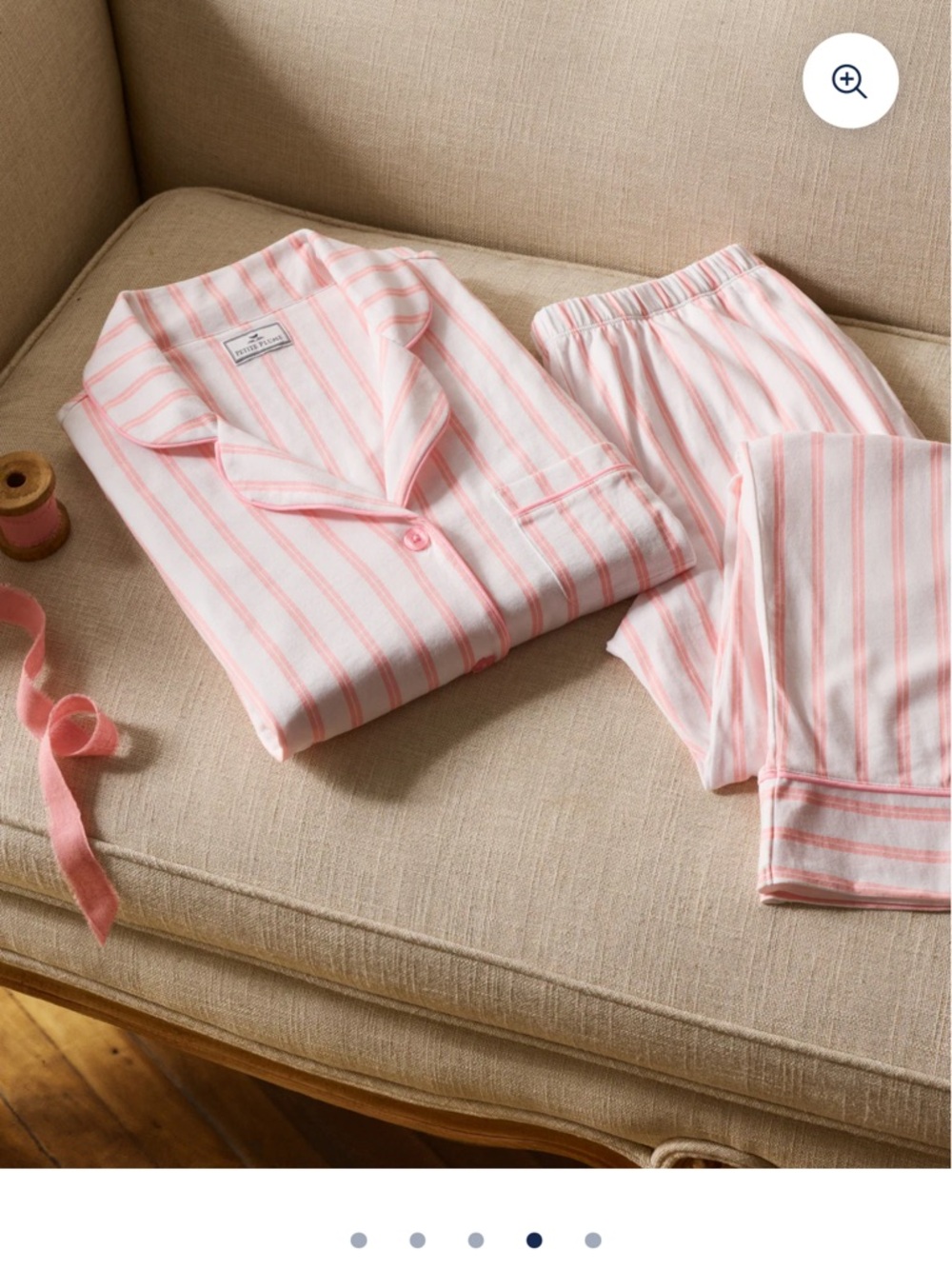PETITE PLUME PIMA 🎀☁️ Pink Stripe Cotton Pajamas